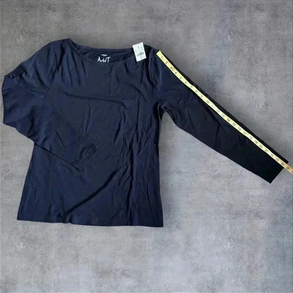 J. Crew Factory Navy Long Sleeve Tee - Picture 6 of 6